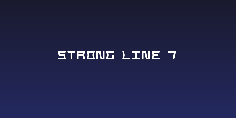 Strong Line 7 Social Header