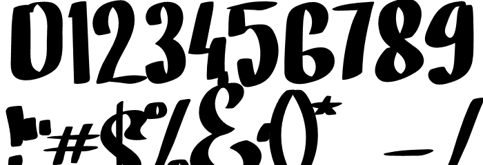 Strong Mother Font OTHER CHARS