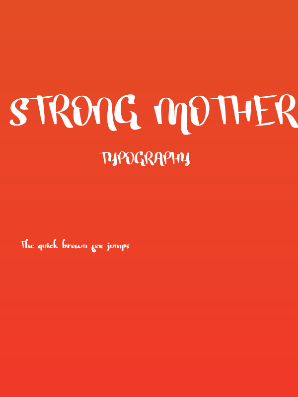 Strong Mother Poster