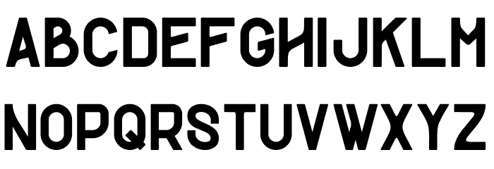 Strong-Regular Font LOWERCASE