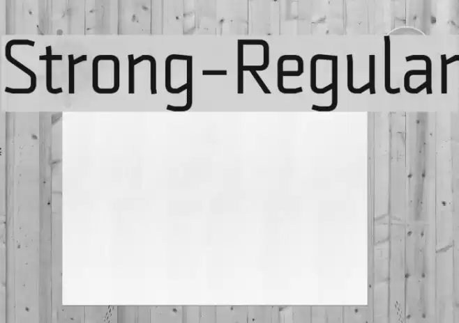 Strong-Regular Font examples
