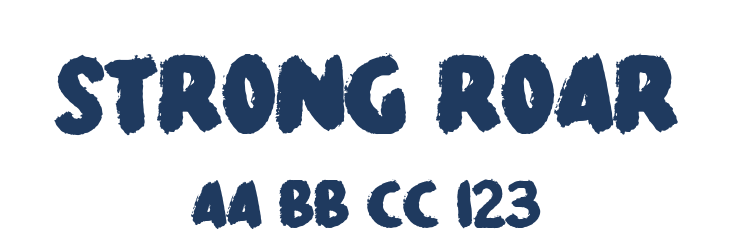 Strong Roar Font Preview