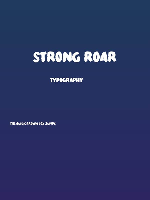 Strong Roar Poster