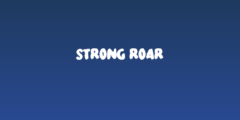 Strong Roar Social Header