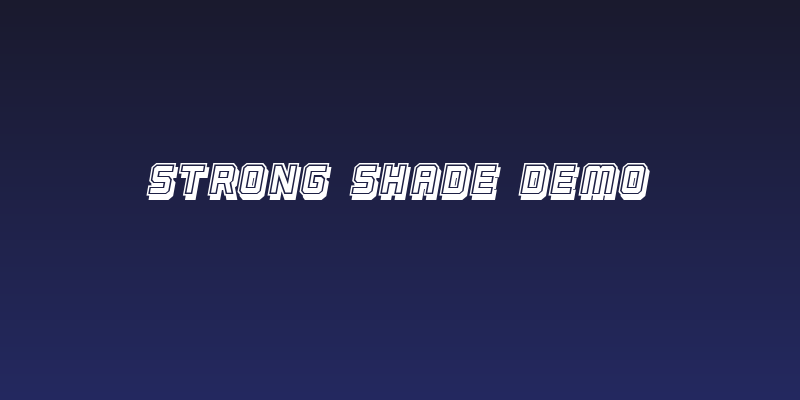 Strong Shade Demo Social Header