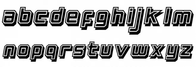 Strong Shade Demo フォント 小文字