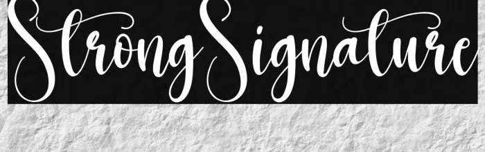 Strong Signature Example 3