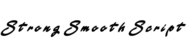 Strong Smooth Script  免费字体下载