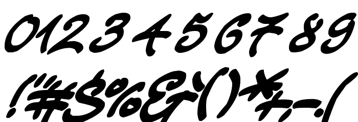 Strong Smooth Script Font OTHER CHARS