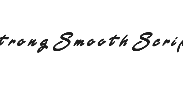 Strong Smooth Script Logo