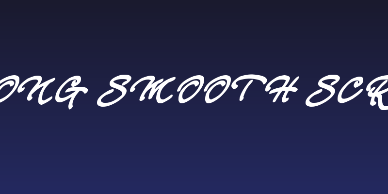 Strong Smooth Script Social Header