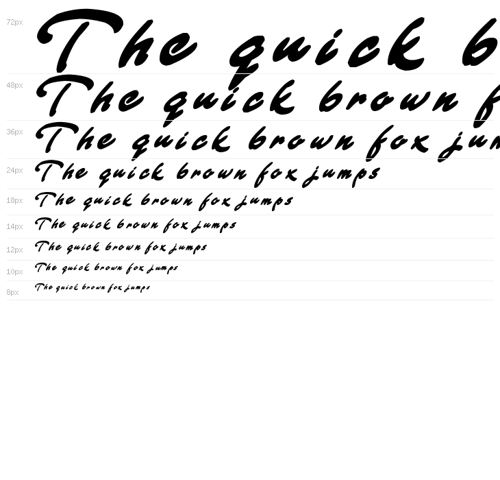 Strong Smooth Script Waterfall