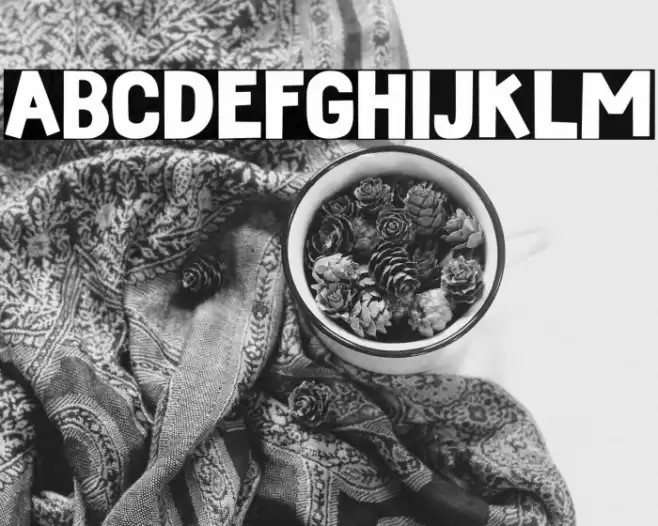 Strong Stitch Regular Шрифта examples