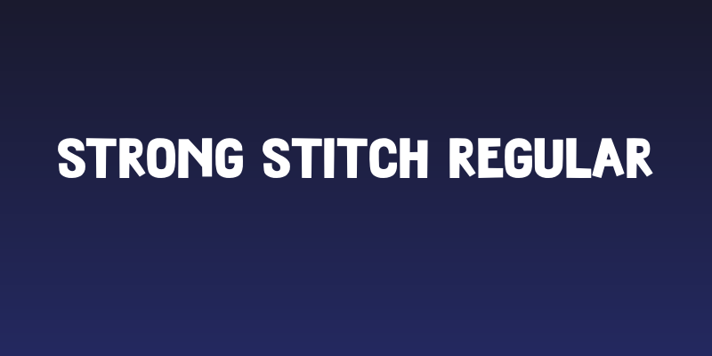 Strong Stitch Regular Social Header