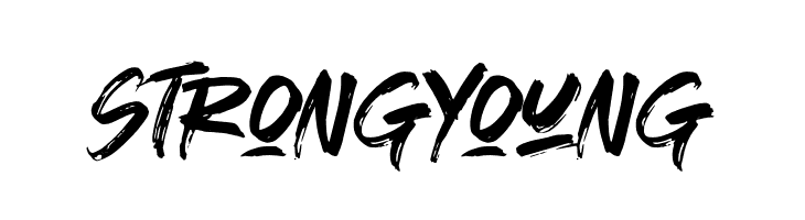 Strong Young  Frei Schriftart Herunterladen
