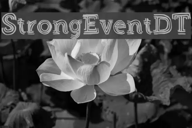 StrongEventDT Font examples