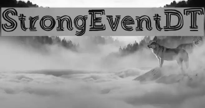 StrongEventDT Font examples