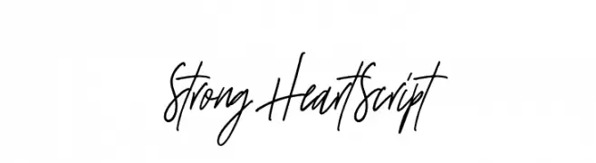 StrongHeartScript  Frei Schriftart Herunterladen