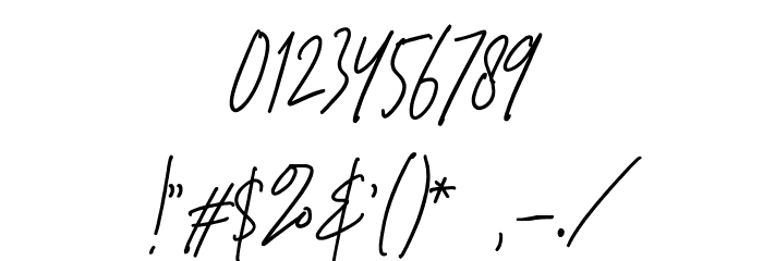 StrongHeartScript Font OTHER CHARS