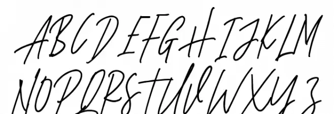 StrongHeartScript Schriftart Groß