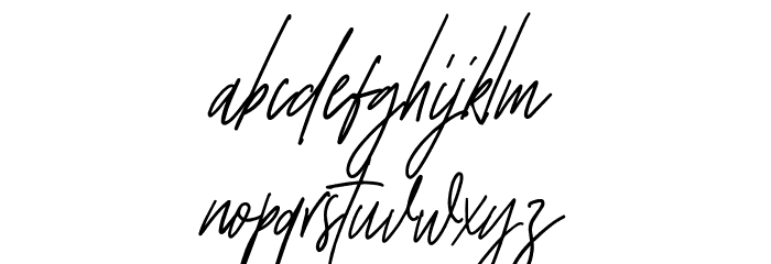 StrongHeartScript Font LOWERCASE