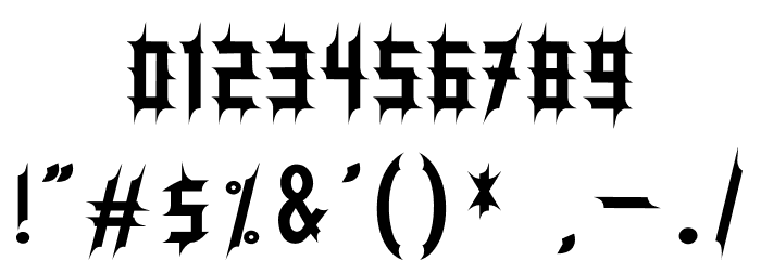 StrongMonsters Font OTHER CHARS