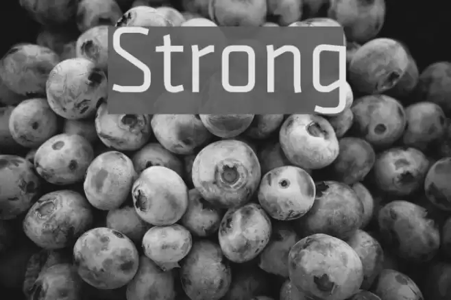 Strong Caratteri examples