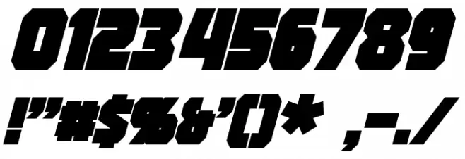 Strongarm Bold Italic Font OTHER CHARS