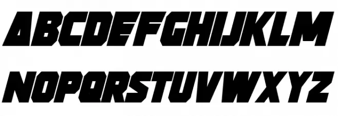 Strongarm Bold Italic Fuentes MAYÚSCULAS