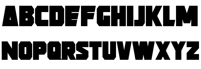 Strongarm Bold Font LOWERCASE