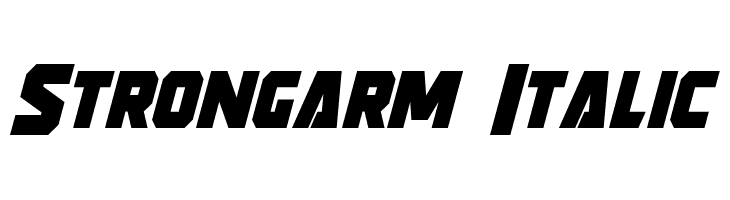 Strongarm Italic  免费字体下载