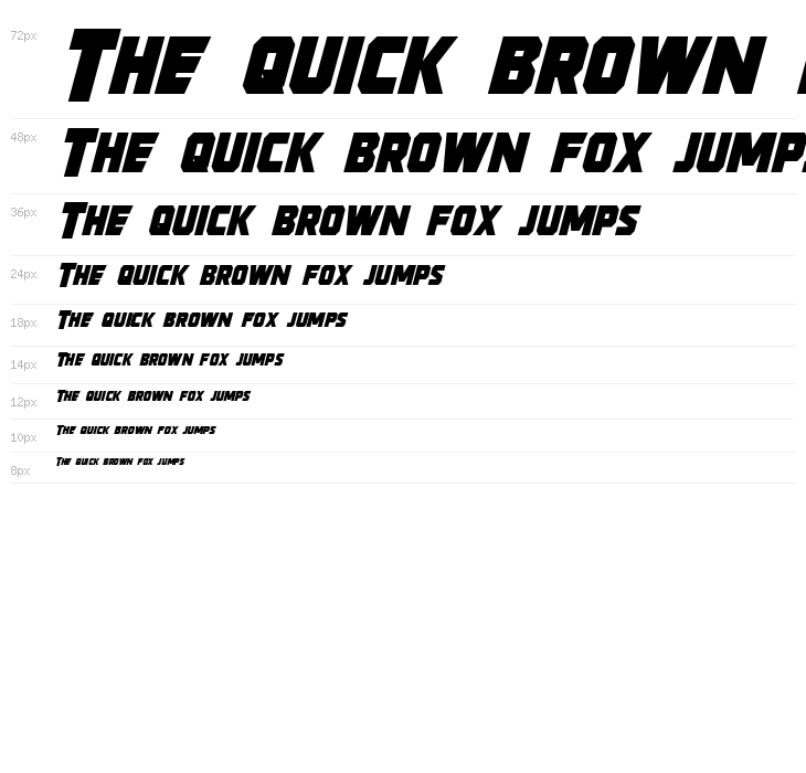 Strongarm Italic Waterfall