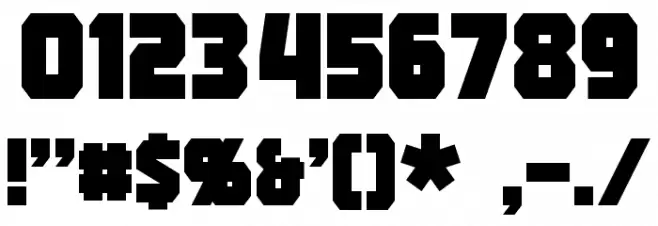 Strongarm Font OTHER CHARS