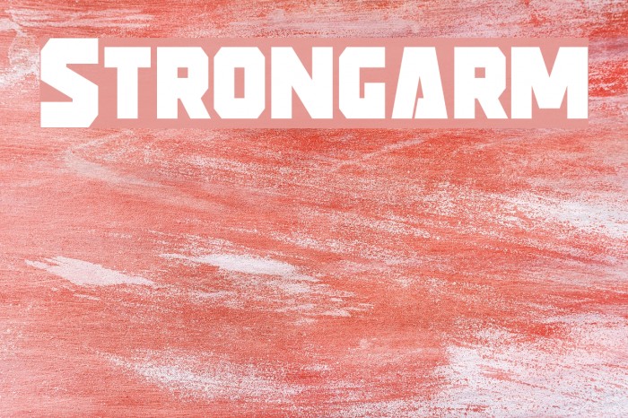 Strongarm Fonte examples