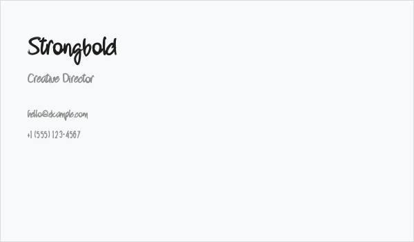 Strongbold Business Card