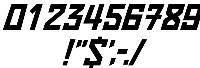 Strongbox Italic Font OTHER CHARS