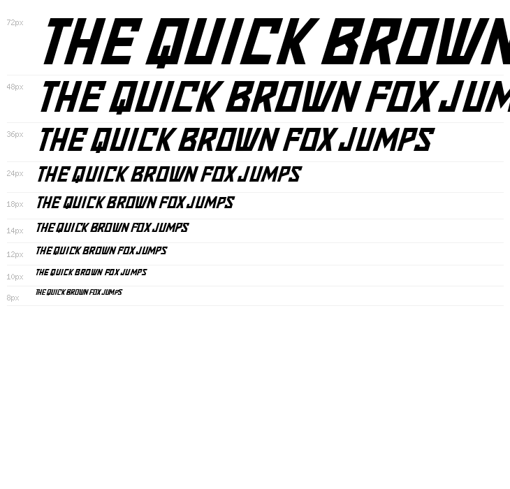 Strongbox Italic Waterfall