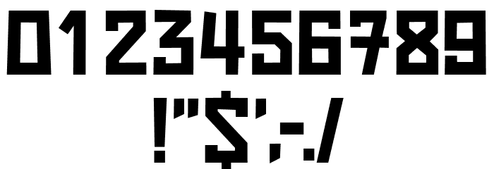 Strongbox Regular Font OTHER CHARS