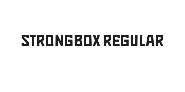 Strongbox Regular Logo
