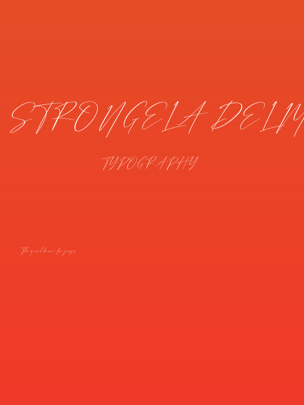 Strongela Delmonte Poster