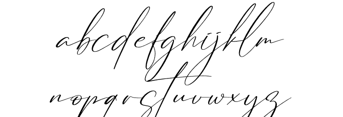 Strongela Delmonte Font LOWERCASE