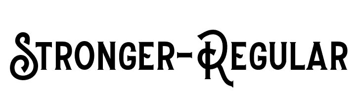 Stronger-Regular  les polices de caractères gratuit tlcharger
