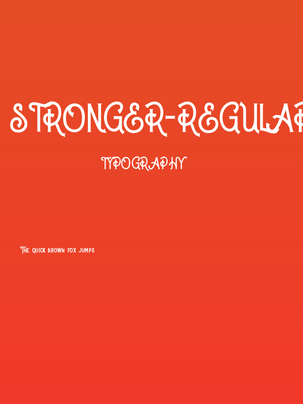 Stronger-Regular Poster