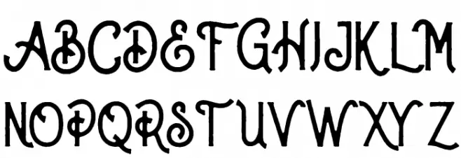 Stronger-Rough Schriftart Groß