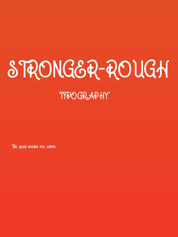 Stronger-Rough Poster