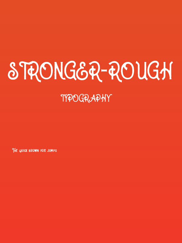 Stronger-Rough Poster