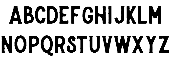 Stronger-Rough Font LOWERCASE