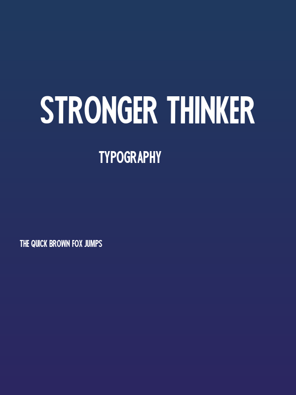 Stronger Thinker Poster