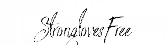 StronglovesFree  免费字体下载