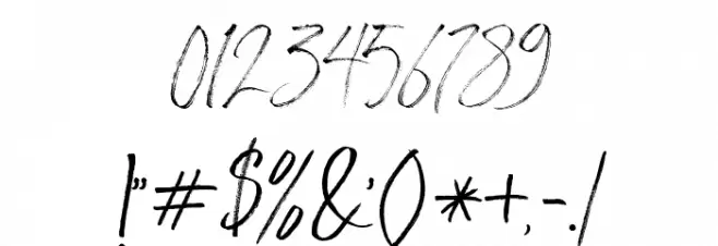 StronglovesFree Font OTHER CHARS